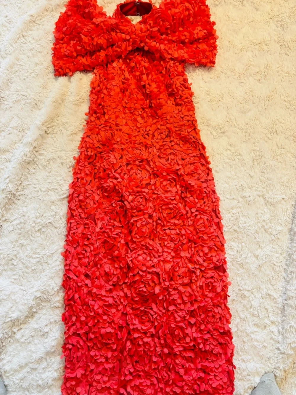 ASOS Red Backless Floral Maxi Dress - Picture 2 of 5